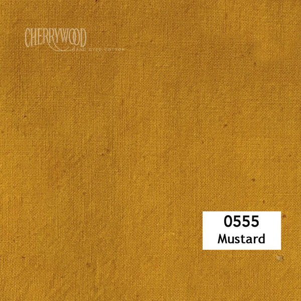 Picture of Cherrywood 0555 Mustard Hand-Dyed Fabric for sale at WoodenSpools.com