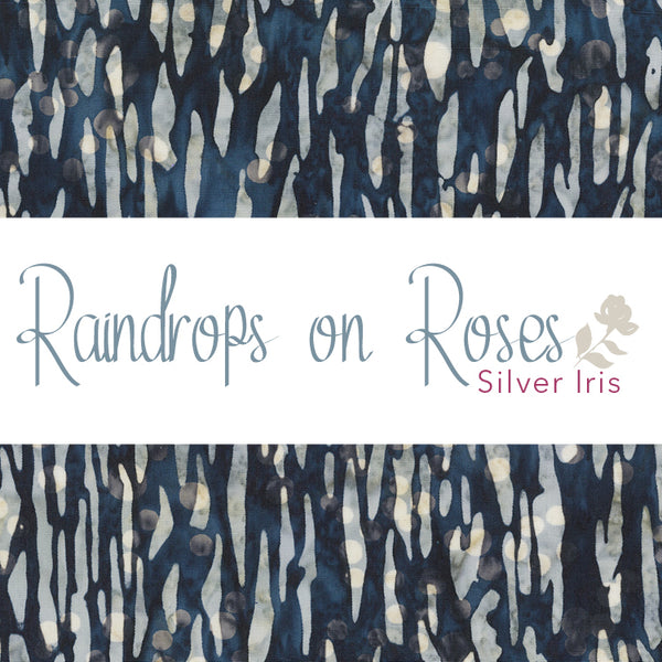 Raindrops on Roses ($13/yd)