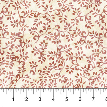 Watercolor Floral White Burgundy ($12/yd)
