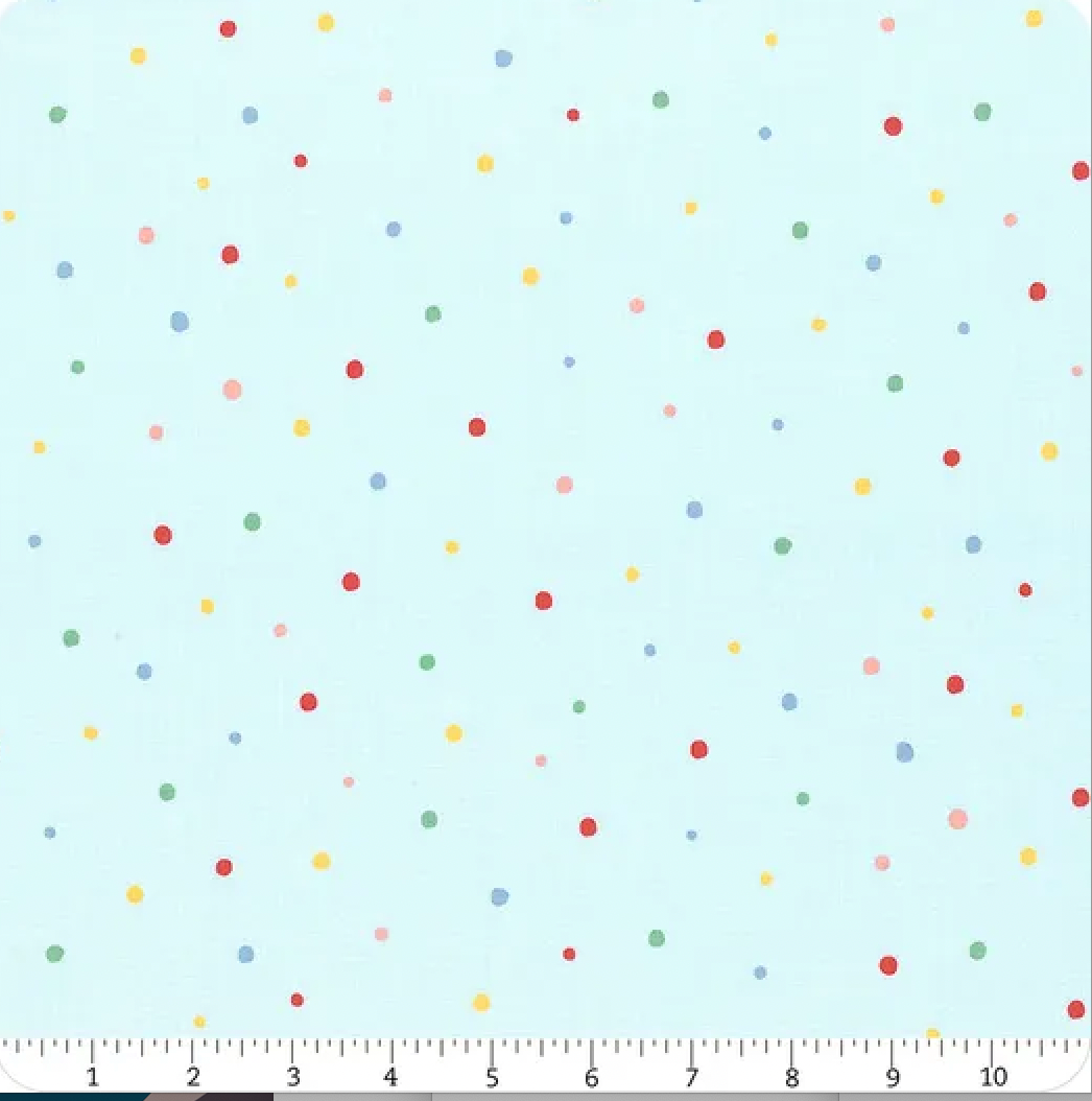 Cute Painted Dots - Blue ($9/yd)