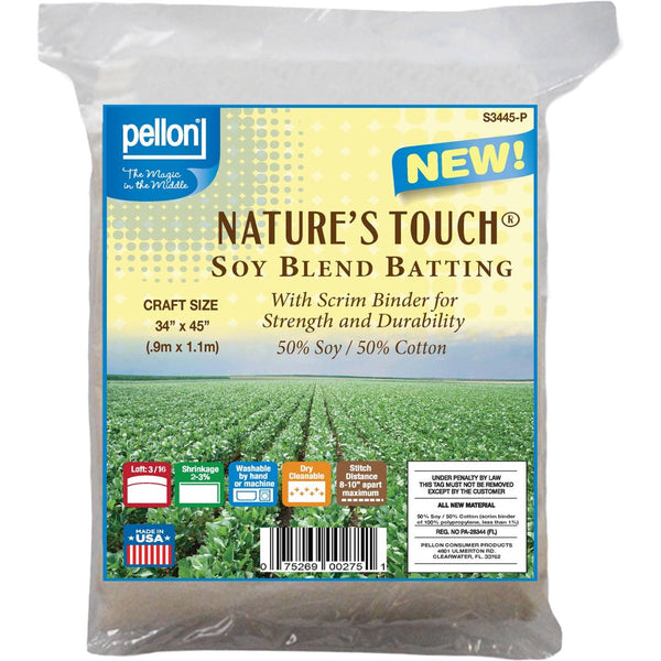 Nature's Touch Soy Blend Batting 34 x 45"