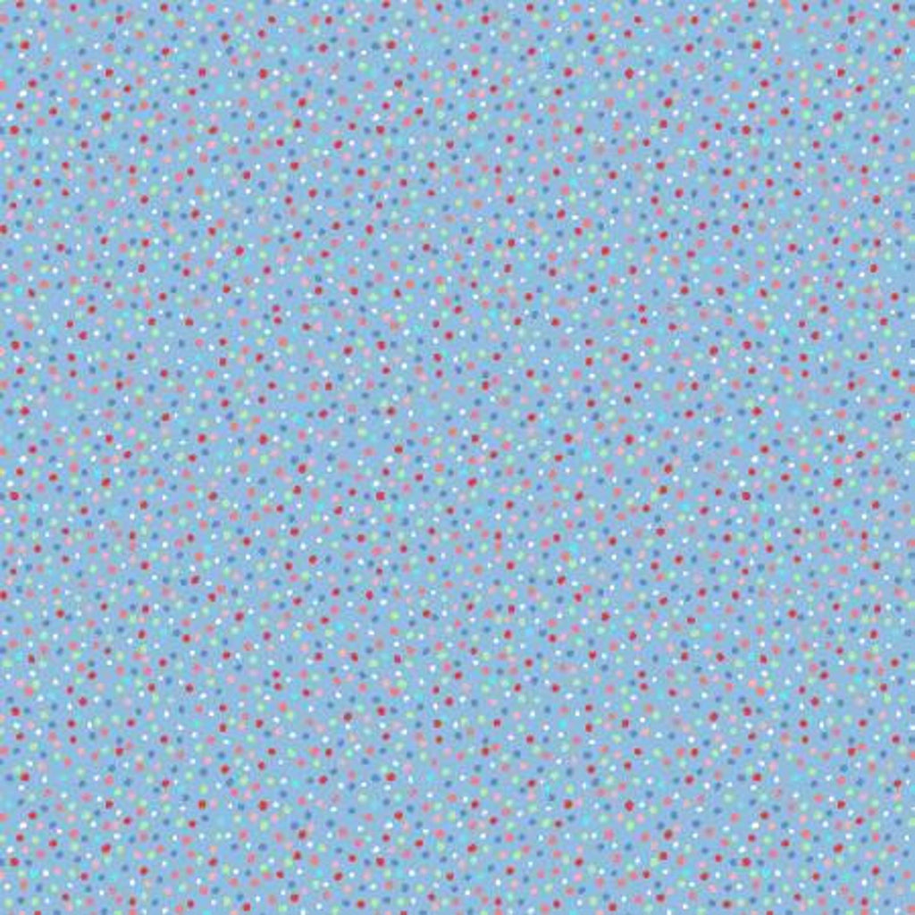 Cotton Classic Doll Dots - Blue ($9/yd)